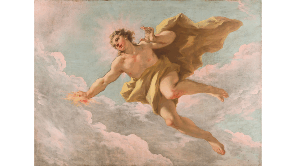 アントーニオ・ペレグリーニ 『アポローン』（1718年） マウリッツハイス美術館所蔵