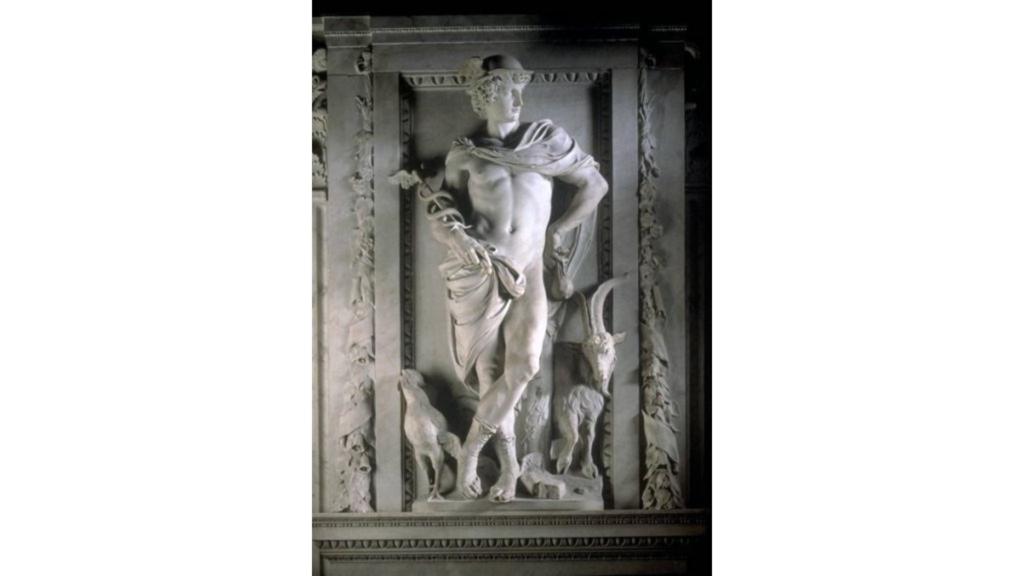 アルトゥス・ケリヌス《マーキュリー像》 — Public Domain(Wikimedia Commons, via bureau Monumenten & Archeologie / gemeente Amsterdam)
作者:Artus Quellinus(アルトゥス・ケリヌス)
— 制作:17世紀(パブリックドメイン)