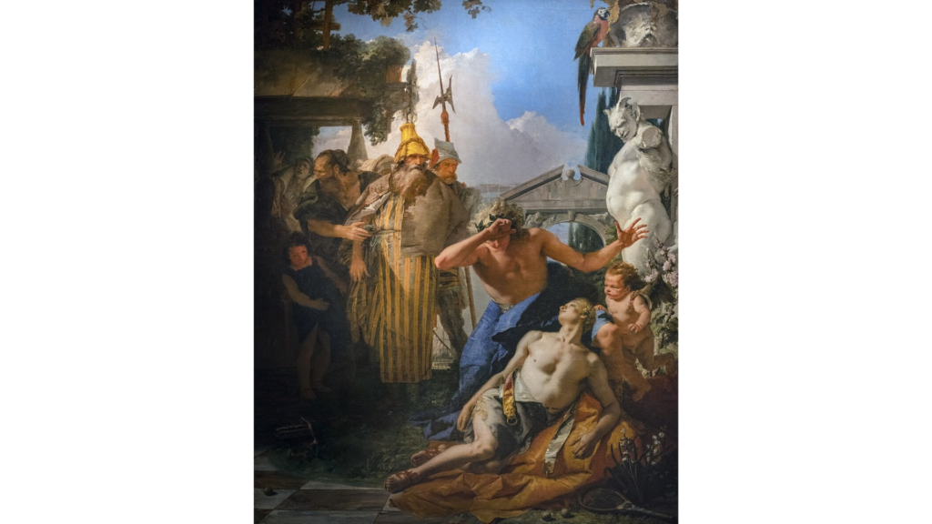 Giovanni Battista Tiepolo, The Death of Hyacinthus. Photo by Didier Descouens, CC BY-SA 4.0, via Wikimedia Commons.