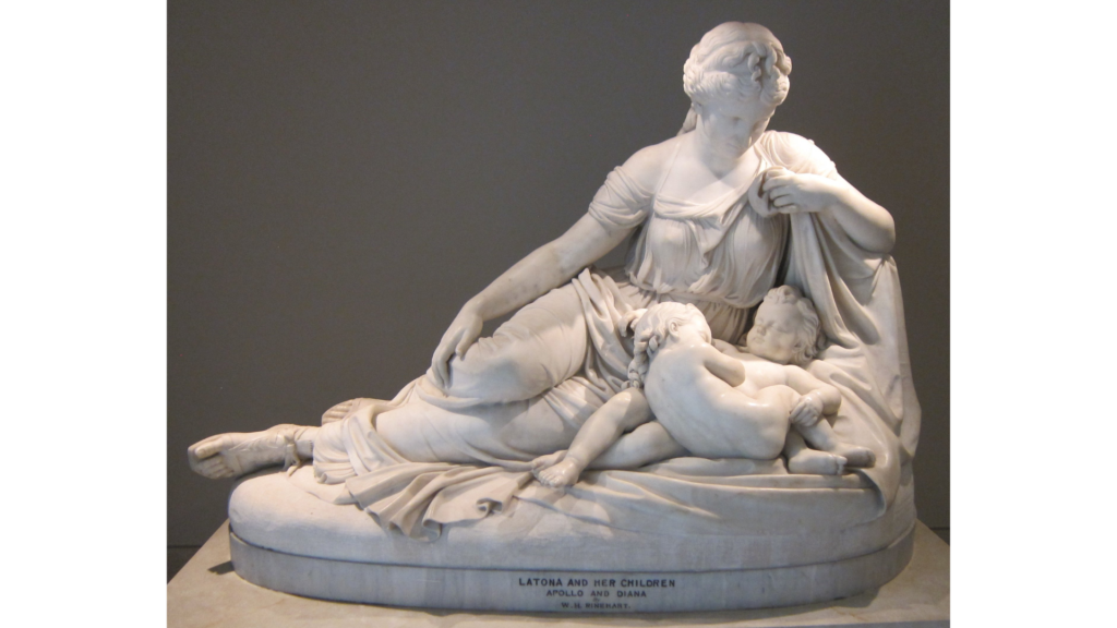 William Henry Rinehart – Leto and Her Children, Apollo and Artemis
Photo by Ad Meskens, CC BY-SA 4.0 (Wikimedia Commons)