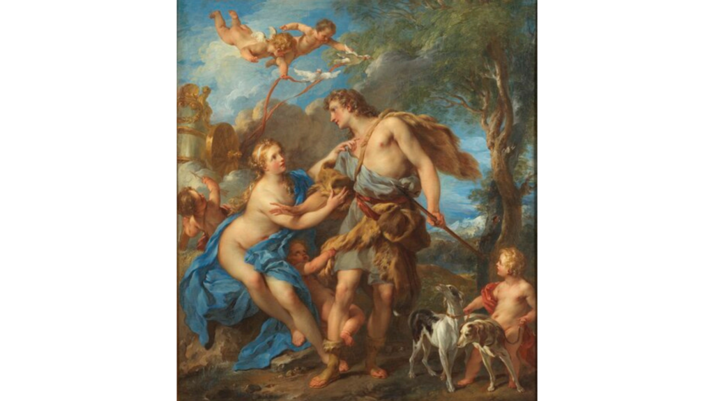 Titian (Tiziano Vecellio), Venus and Adonis (1554), Public Domain, Wikimedia Commons