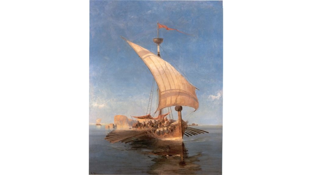 Konstantinos Volanakis, Argo, public domain, via Wikimedia Commons.