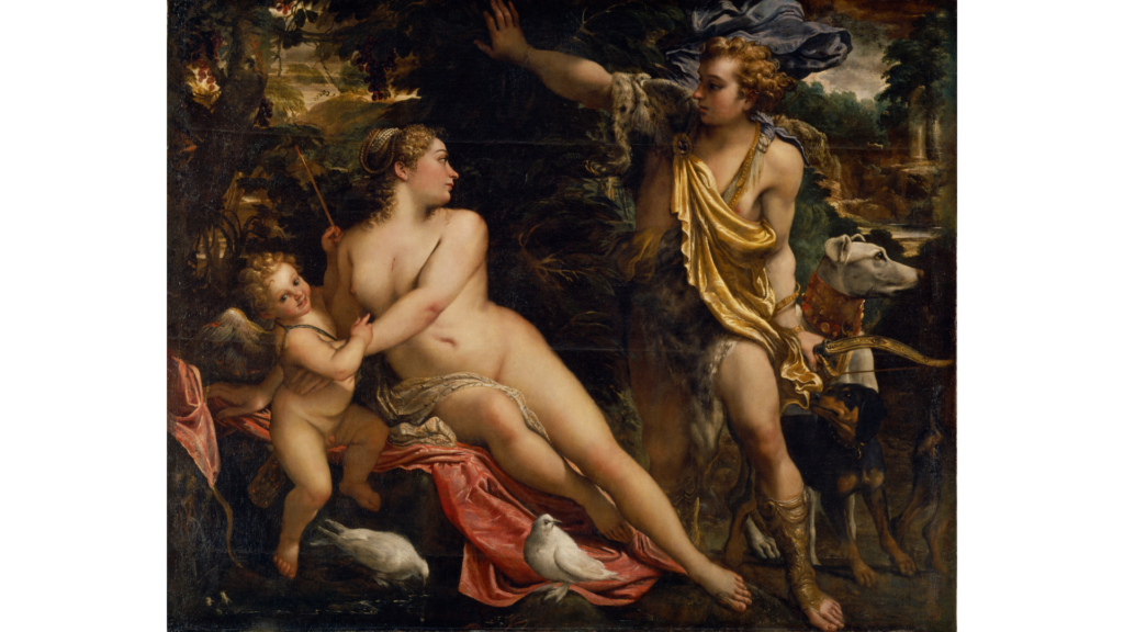 Annibale Carracci, Venus, Adonis and Cupid, Public Domain, Wikimedia Commons