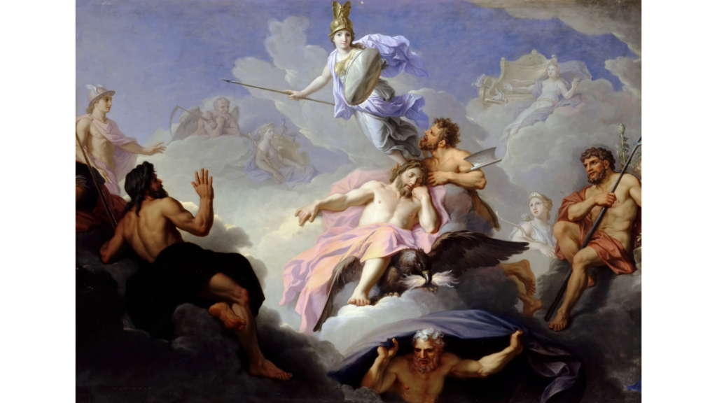 アテナの誕生 - ゼウスの頭から完全武装して生まれる女神