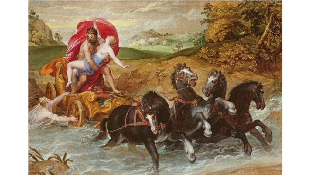 Christoffel Swart, The Rape of Proserpina (1573), public domain, via Wikimedia Commons.