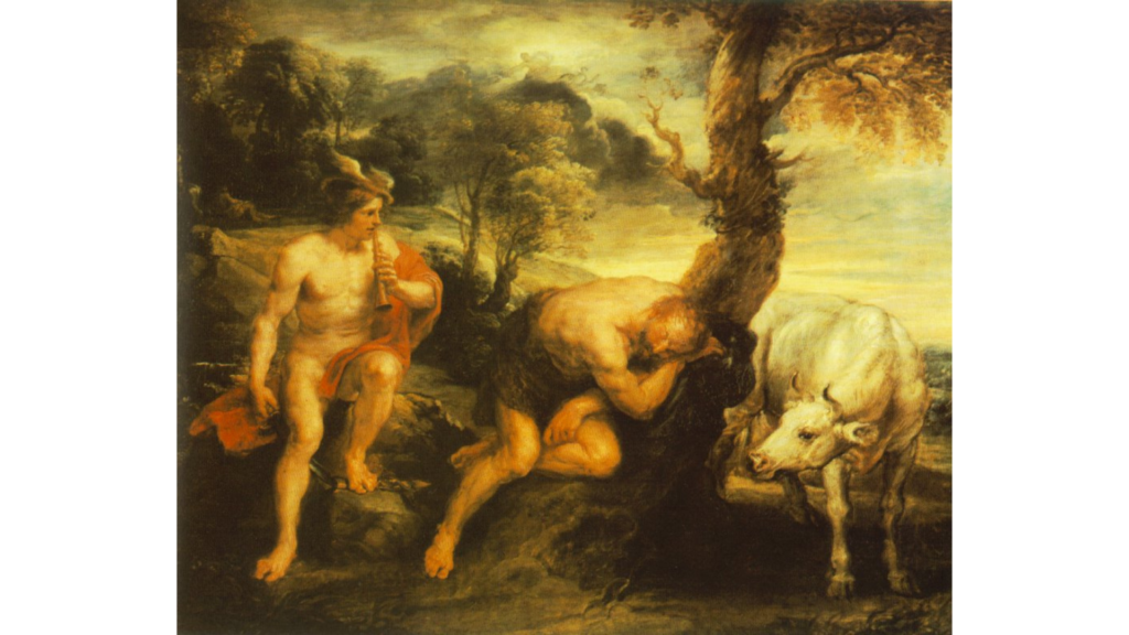 ピーテル・パウル・ルーベンス《メルクリウスとアルゴス》 — Public Domain(Wikimedia Commons, curid=15464531)
— 原画像:Web Gallery of Art