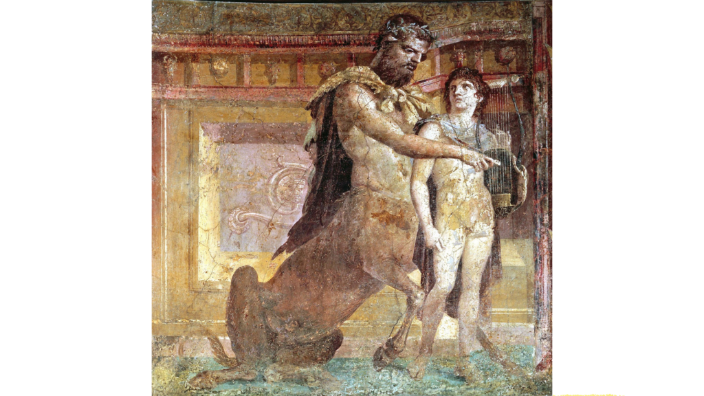 アキレウスを教え導くケイローン