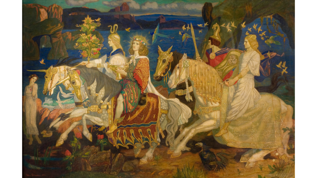 ジョン・ダンカンの『シドの騎士たち』(1911年)に描かれたトゥアハ・デ・ダナン