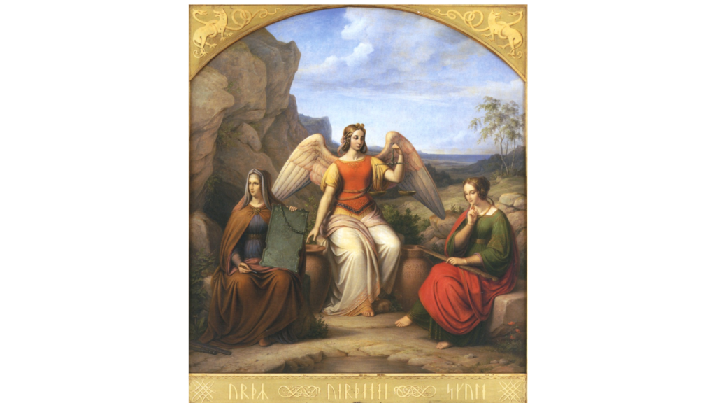 ノルンたちを描いた絵画